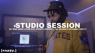 Louie Ray & RMC Mike Studio Session in Los Angelas (Rolling Loud Weekend 2021) #FREERIO