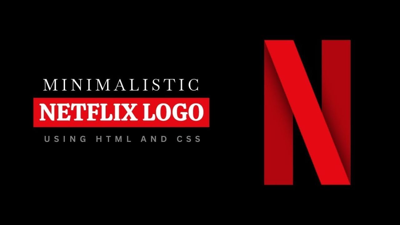 Minimalistic Netflix Logo using HTML and CSS | Quick CSS Tricks - YouTube