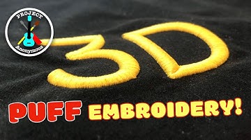 3D Puff Embroidery in Inkscape & Ink/Stitch Using the Brother SE1900