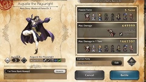 Octopath Traveler CotC: Auguste, the Playwright EX3