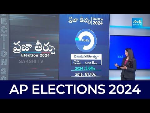 AP Election 2024 Live: 2019 AP Polling Percentage | 2024 One Hour Polling Percentage  || @SakshiTV - SAKSHITV