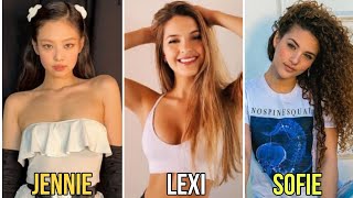 Lexi Rivera vs Sofie Dossi vs Jennie Blackpink |Lifestyle Comparison 2023 |RW Facts & Profile|
