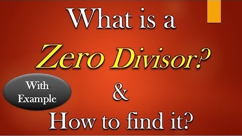 Zero Divisor Definition and how to find it with Example |Maths |Mad Teacher
