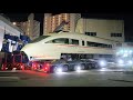 小田急VSEロマンスカーミュージアムへ陸送!海老名から深夜のお引越し