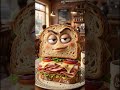 इन AI Food Objects ने Internet हिला दिया 🚀🍔#shorts  #ai #funny #cartoon #trending #aishorts