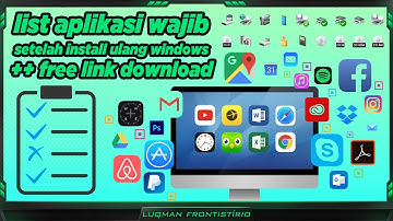 List Install Aplikasi Wajib Dan Driver Setelah Instal Ulang Windows!!!