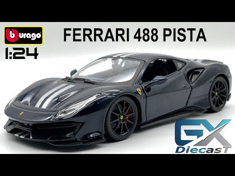 1/24 Bburago Ferrari 488 Pista (Dark Blue) - YouTube