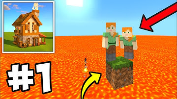 Pixel Craft Legends New: Lava One Block Multiplayer Survival Walkthrough & Gameplay Part 1