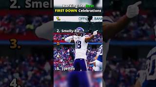Ranking the BEST First Down Celebrations 🏈 #shorts