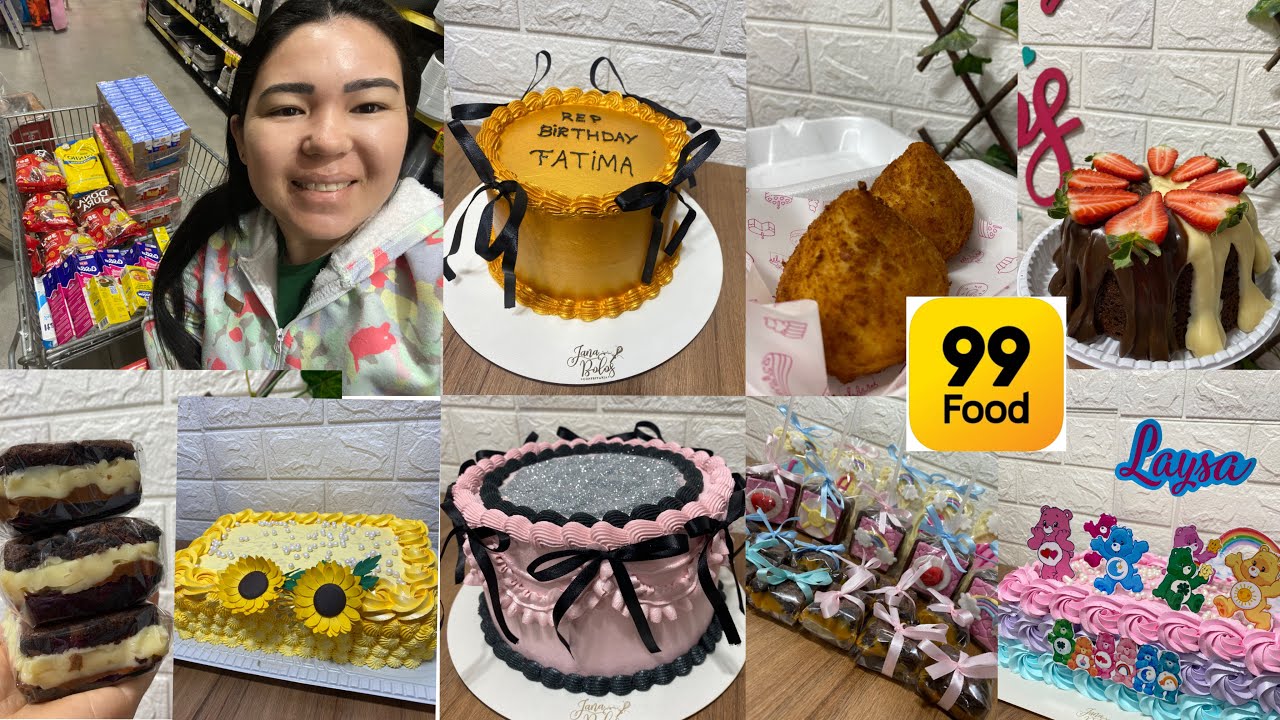 Repondo estoque / decoração de bolo / pedidos 99 food 