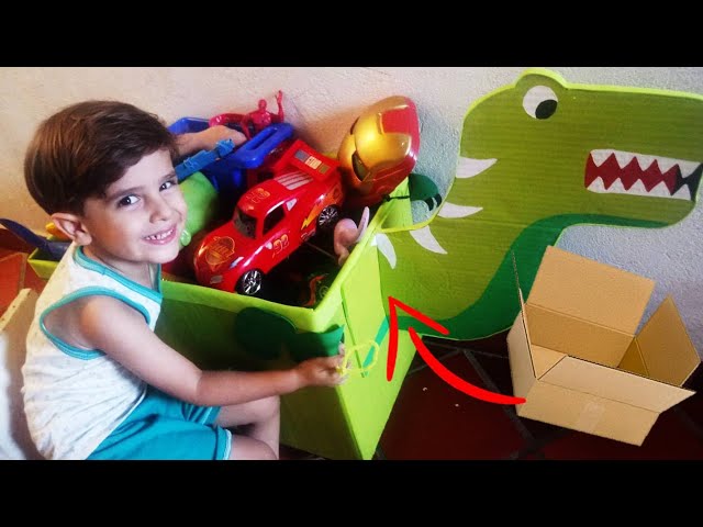 Tutorial DIY - Cómo hacer una caja con ruedas para guardar juguetes 