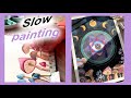 Pintando con Acuarela una ilustración completa🎨 🍄 Honguitos, lunas, tercer ojo, fondo oscuro