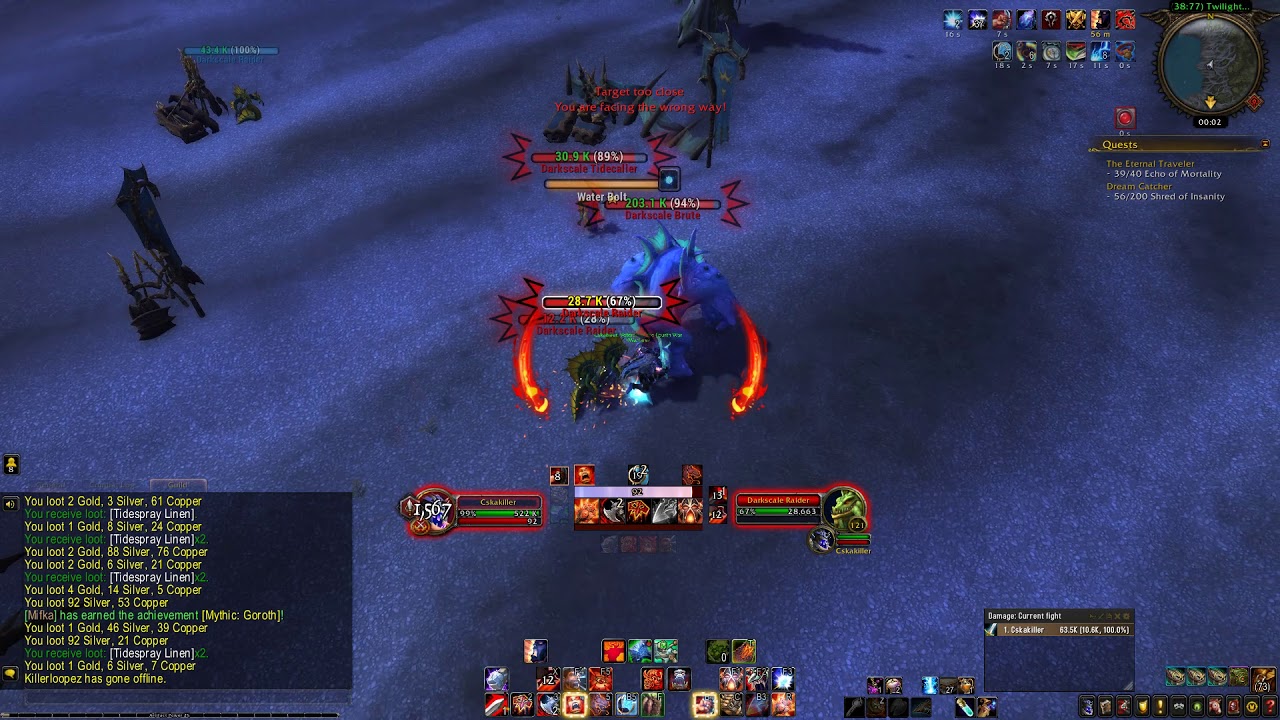 World Of Warcraft echo of mortality farm 15 min per 1
