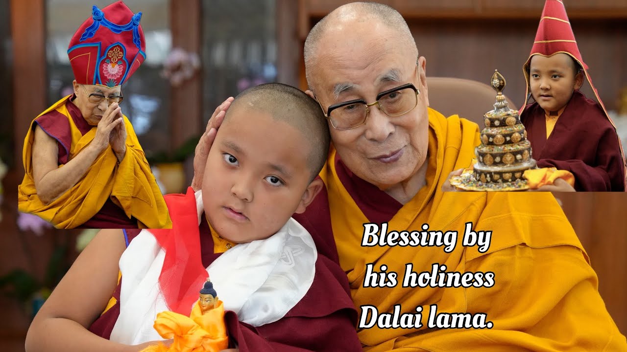  Blessing by his holiness Dalai lama.#dharamshala 