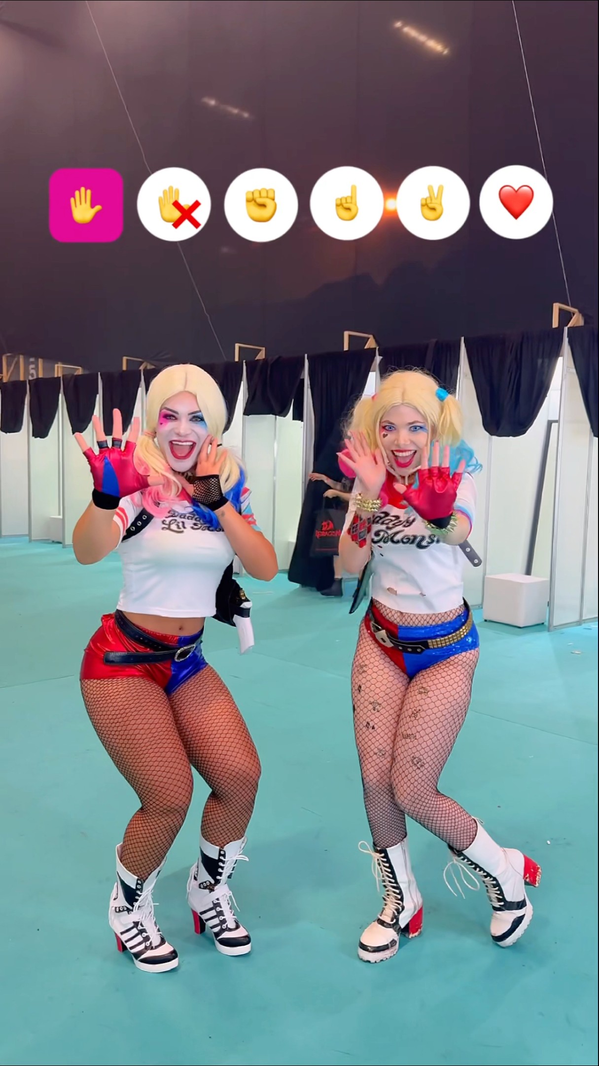 Encontrei uma irmã Harley Quinn @LauraArakak  ?? Gostaram? #tutorial #harleyquinn