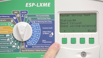 Using the ESP-LXME Raster Wire Test to Troubleshoot Valve Wiring & Solenoid Issues