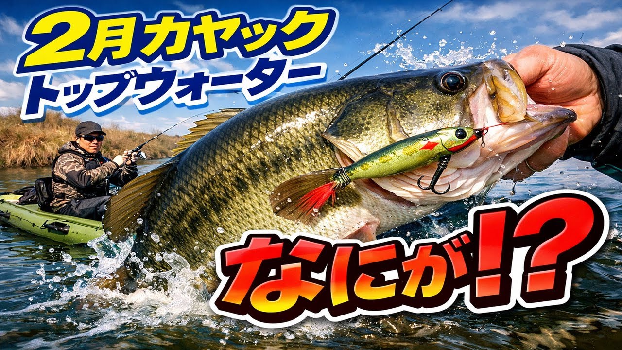 【カヤックバスフィッシング】　2026年2月15日釣行！