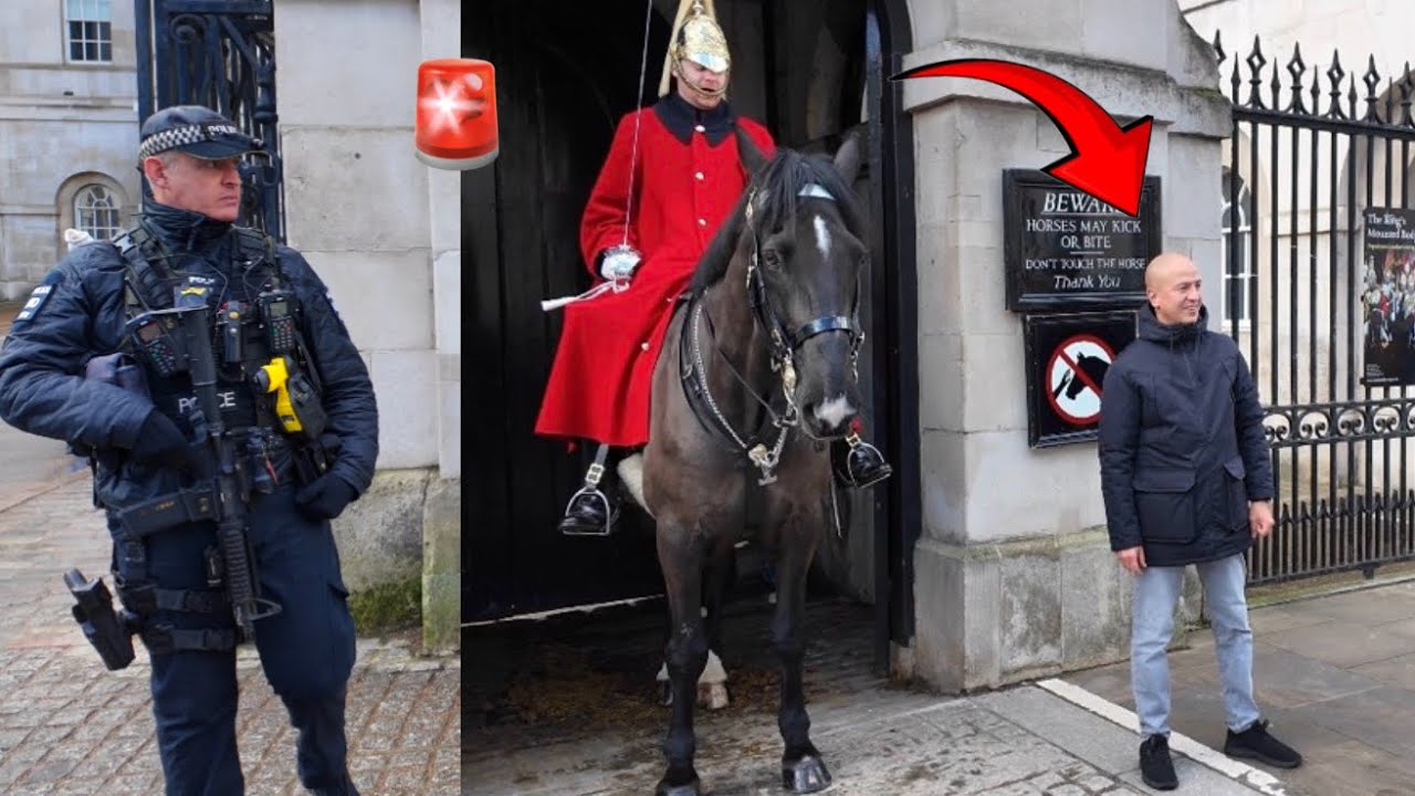 He Looked the Guard in the Eye and Did THIS! Armed Police on Alert 🚨