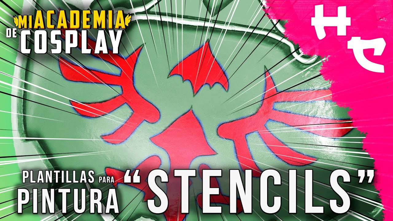 Stencils | Plantillas para Pintura -  Tips Básicos para Cosplay - Mi Academia de Cosplay