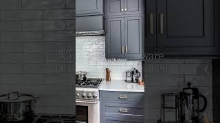 Kitchen HARDWARE Ideas for Custom Cabinets #Shorts