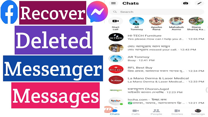 Is there a way to recover deleted messages on messenger