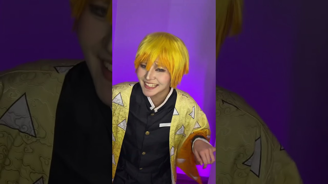 Demon Slayer dançarinos #zenitsu #nezuko