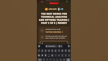 The Best Books for Technical Analysis and Options Trading | Part 5 of 5 | MemeFi