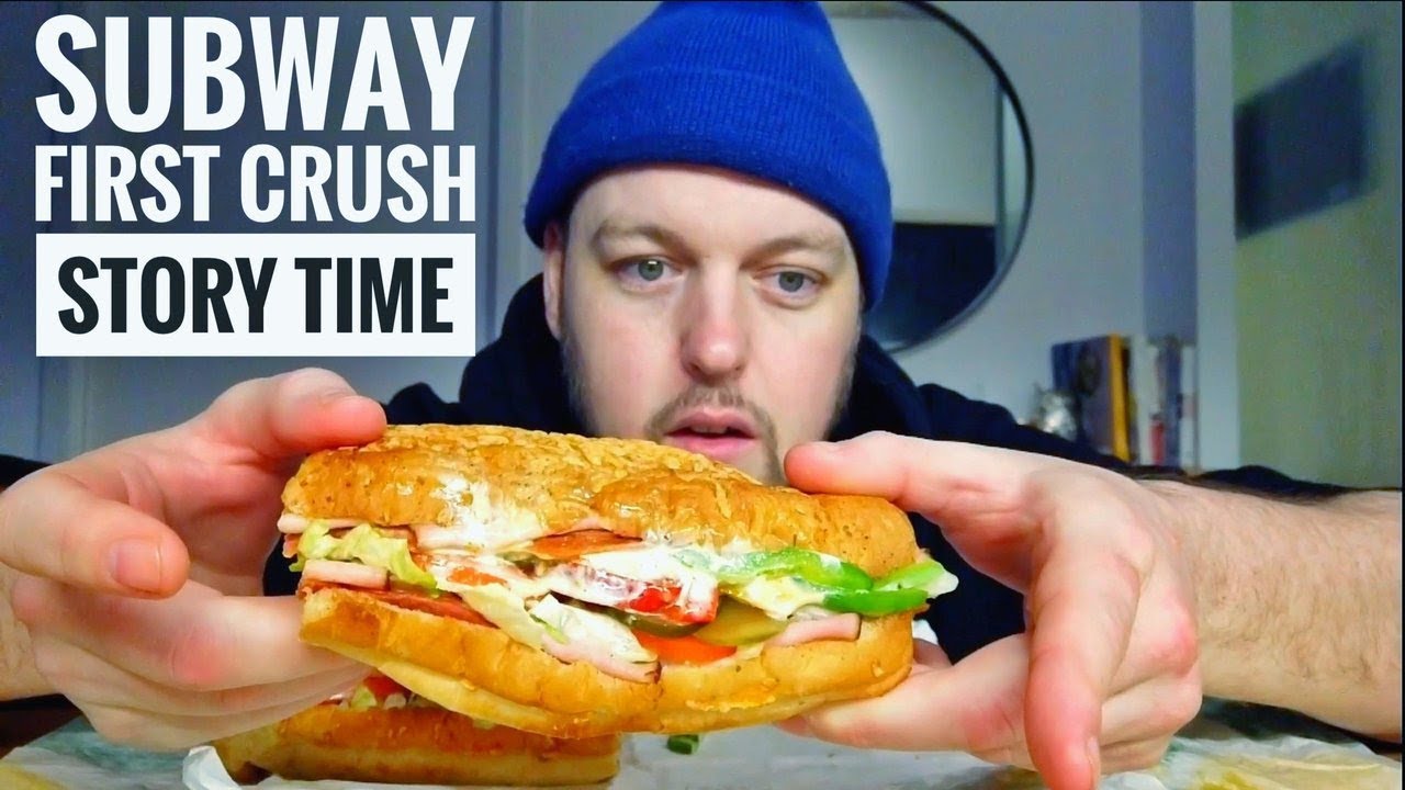 SUBWAY MUKBANG ITALIAN BMT - FIRST CRUSH STORY TIME