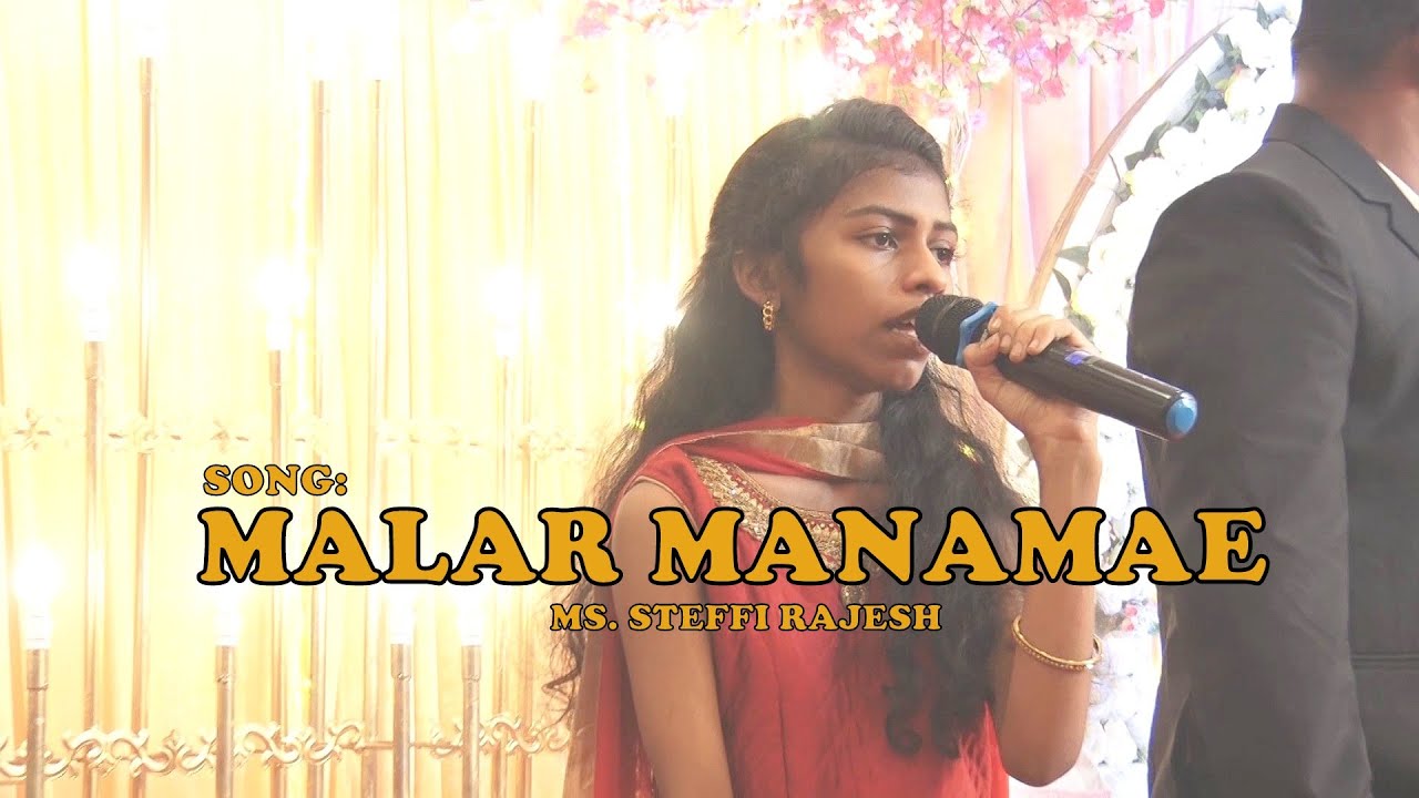 MALAR MANAMAE   4K  Ms Steffi Rajesh  Tamil Christian Marriage Song