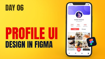Profile UI Design in Figma | Daily UI Challenge Day - 06