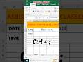 insert date & Time in Excel | #@ashishguru542 #trendingshorts #views #viral #trending #music
