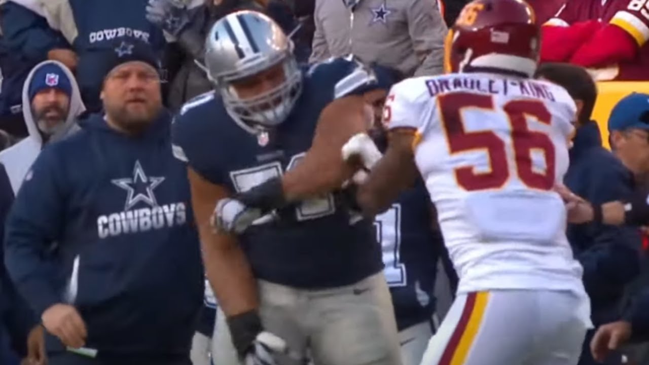 La'el Collins EJECTED for defending Dak Prescott after hit