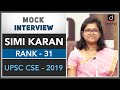 Simi Karan (Rank - 31, UPSC CSE -2019)