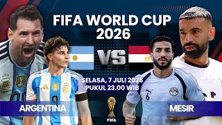🔴ARGENTINA [3] VS [2] MESIR | MATCH FIFA WORLD CUP 2026 ROUND OF 16 | LIVE SCORE screenshot 1