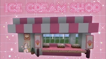 🍨Minecraft Tutorial: How To Make An Ice Cream Shop?🍦