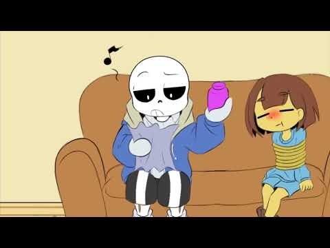 Cuidando a Frisk  SANS X FRISK  comic mejorado UNDERTALE