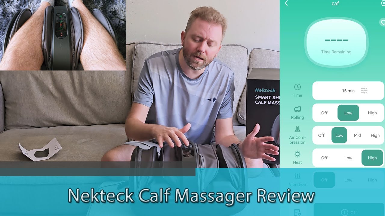 GREAT LEG, ARM AND FOOT MASSAGER - Nekteck Calf Massager Review 