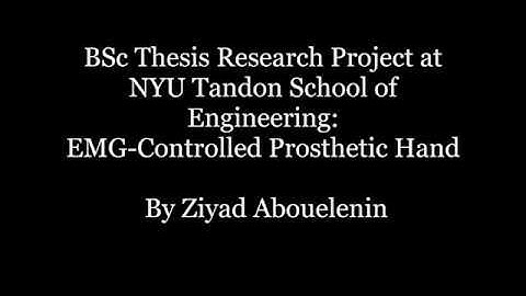 Real-Time EMG-Controlled Prosthetic Hand