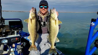 EPIC Lake Erie Walleye...Catching GIANTS!!!!...(Catch & Cook)