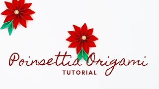 Easy Poinsettia Flower Origami Tutorial