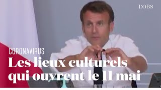 Emmanuel Macron avance la liste des lieux culturels qui devront rouvrir le 11 mai