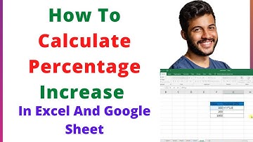How To Calculate Percentage Increase In Excel And Google Sheet