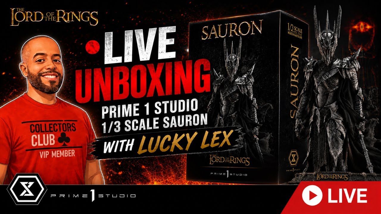 LIVE UNBOXING EVENT | PRIME 1 STUDIO SAURON 1/3 SCALE - YouTube