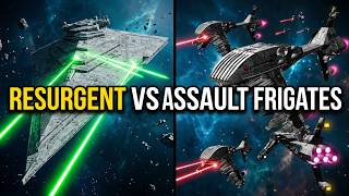 Resurgent class star destroyer & Tector vs Assault Frigates Star Wars Empire at War NO FIGHTERS