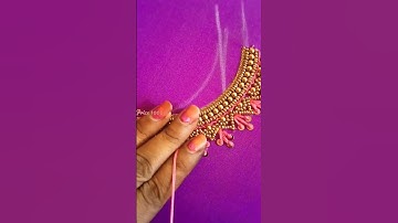 #####French knot in Aari work #####simple work