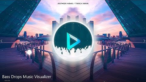 Bass Drops Music Visualizer - (How to make an Audio Visualizer and Audio Spectrum)
