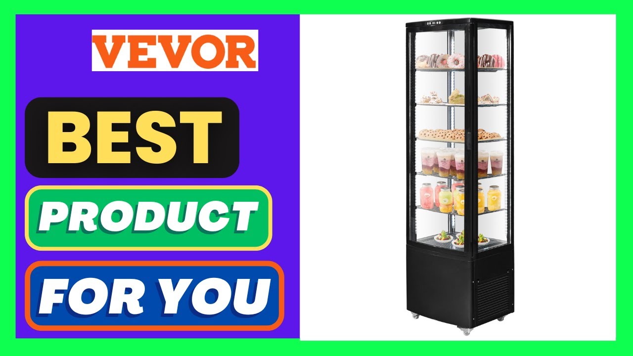 VEVOR Refrigerated Display Case, 9.8 Cu.Ft./278L Large
