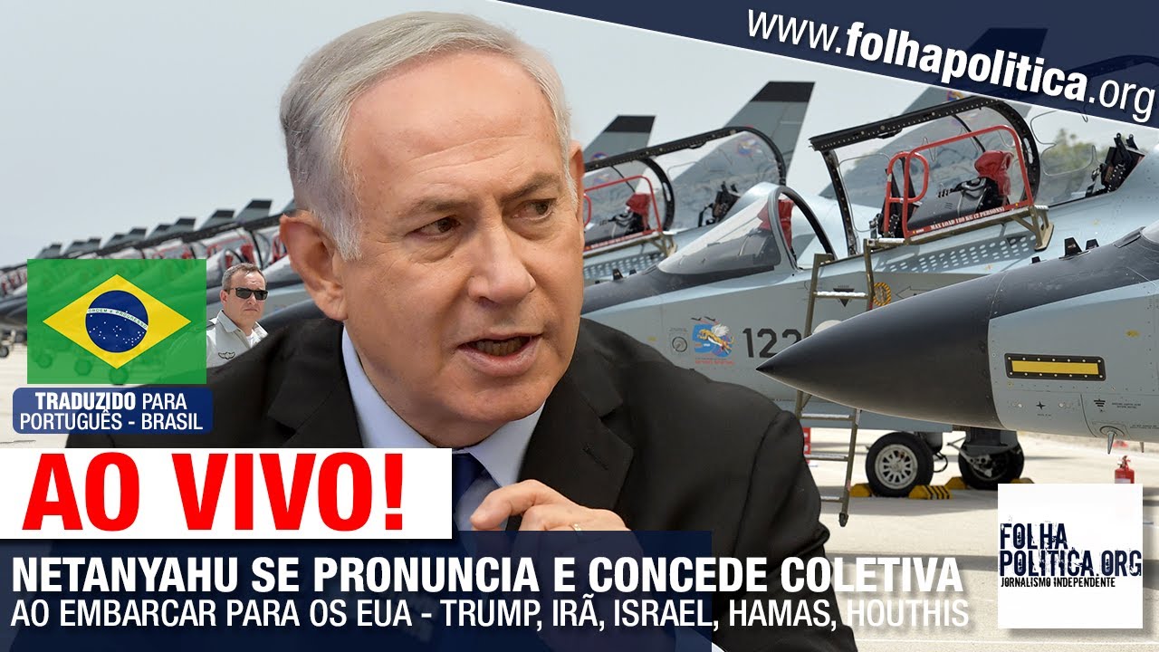 BENJAMIN NETANYAHU SE PRONUNCIA E CONCEDE COLETIVA AO EMBARCAR PARA OS EUA - TRUMP, IRÃ, ISRAEL, H..