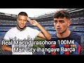 Real Madrid kurekura 100M€  Man City ihangaye Barça  Bishasha kuri Mbappe, Pedri, Gyokeres  Messi mu