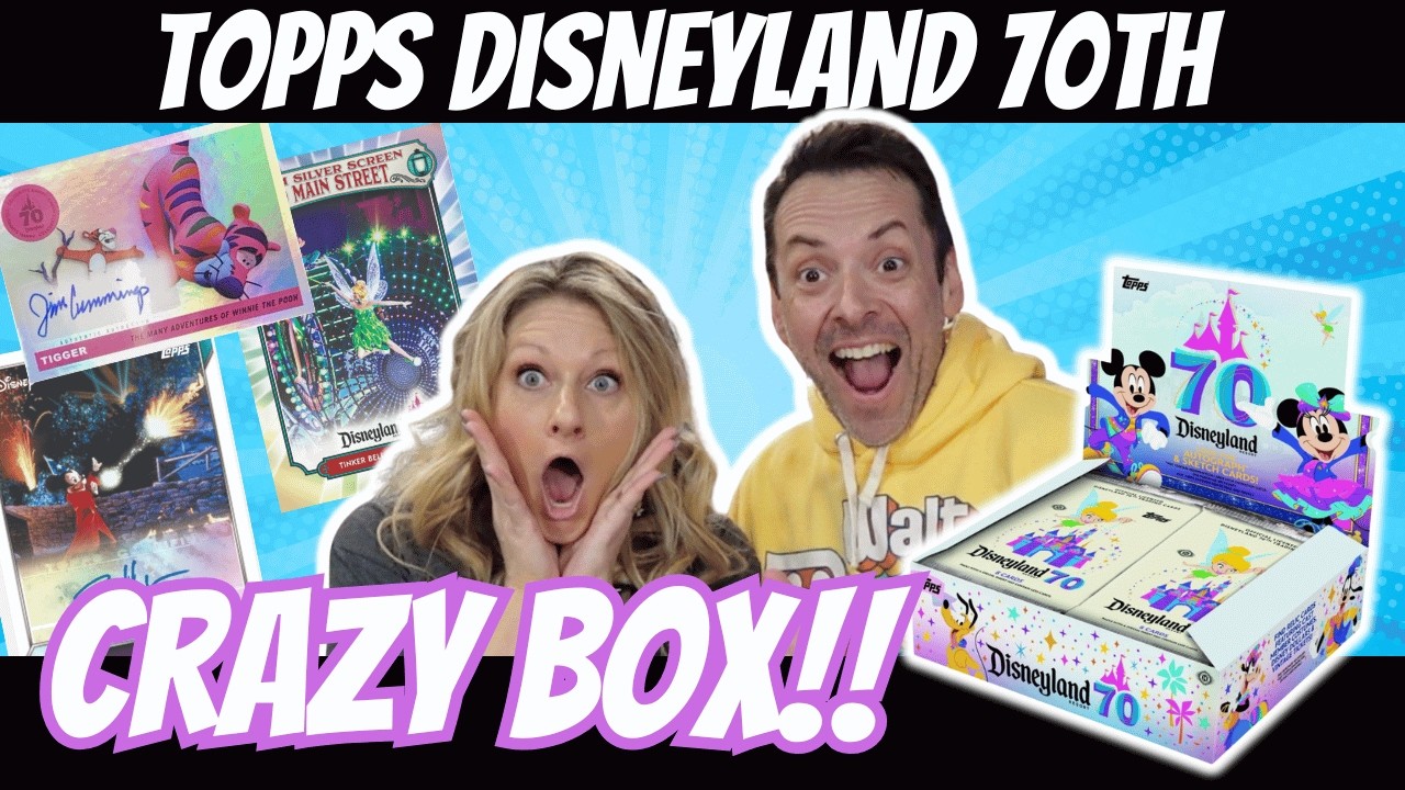 Opening up a LOADED Hobby Box of Topps Disneyland 70th Anniversary